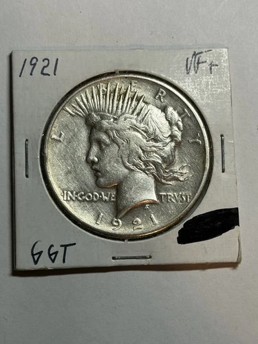 1921 Peace Silver Dollar XF Details High Relief Key Date