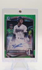 2025 Bowman - Chrome Prospect Mega Box Autographs Yeremi Cabrera #BMA-YCA Green