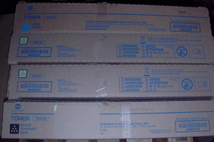 Konica Minolta   1 TN514K Black   2 TN514Y Yellow   1 TN514C Cyan Toner New