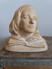 Vintage Greta Garbo Plaster Bust Sculpture