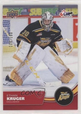 2021-22 Upper Deck CHL Exclusives 8/100 Ethan Kruger #203 rn1