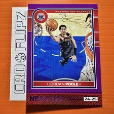 2024-25 Hoops #190 Jordan Poole Purple