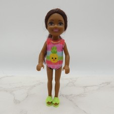 Barbie Club Chelsea Beach Doll AA Pineapple Swimsuit Sandals 2020 Mattel GHV57