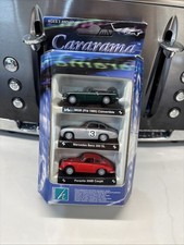 Cararama - 3 Car Set - MGB Convertible - Mercedes Benz - Porsche - 1:72 Scale
