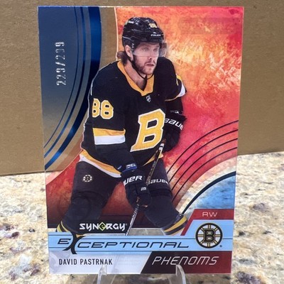 2021-22 UD Synergy - David Pastrnak EXCEPTIONAL PHENOMS BLUE /299 Boston Bruins