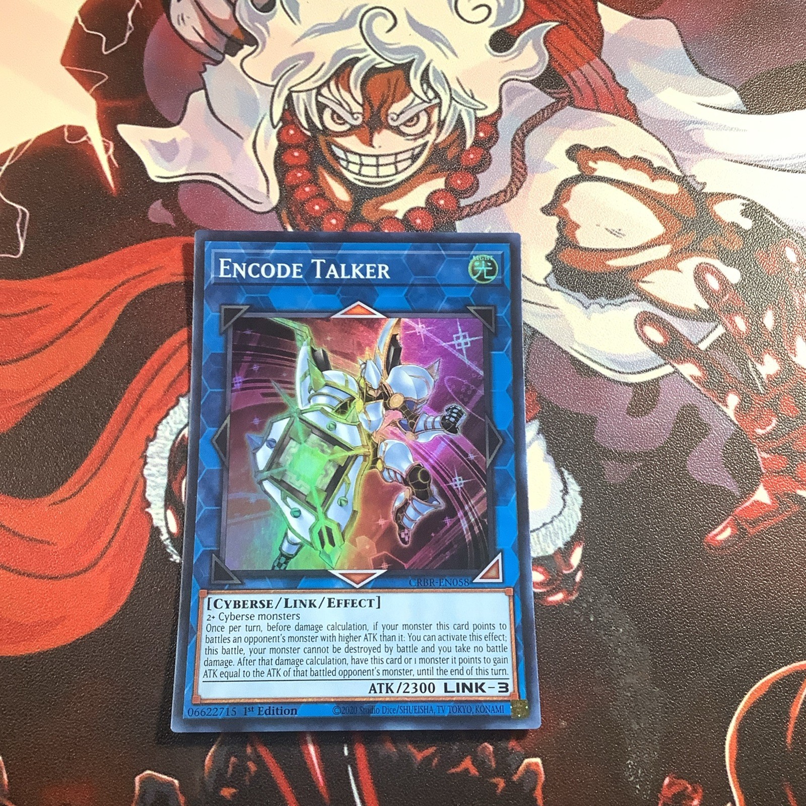Yugioh! 1x Encode Talker CRBR-EN058 Super Rare 1st Ed NM