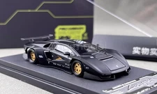 PSC 1:64 Scale HEC Black LP800-4 Racing Sports Diecast Display Gift Collection