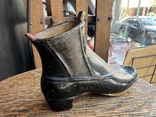 Antique Match Sicher Viktorianisch Stiefel Schuhe Kalt Bemalt Land T&ouml;pferei W/