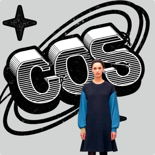 abito in maglia di lana coach colorblock