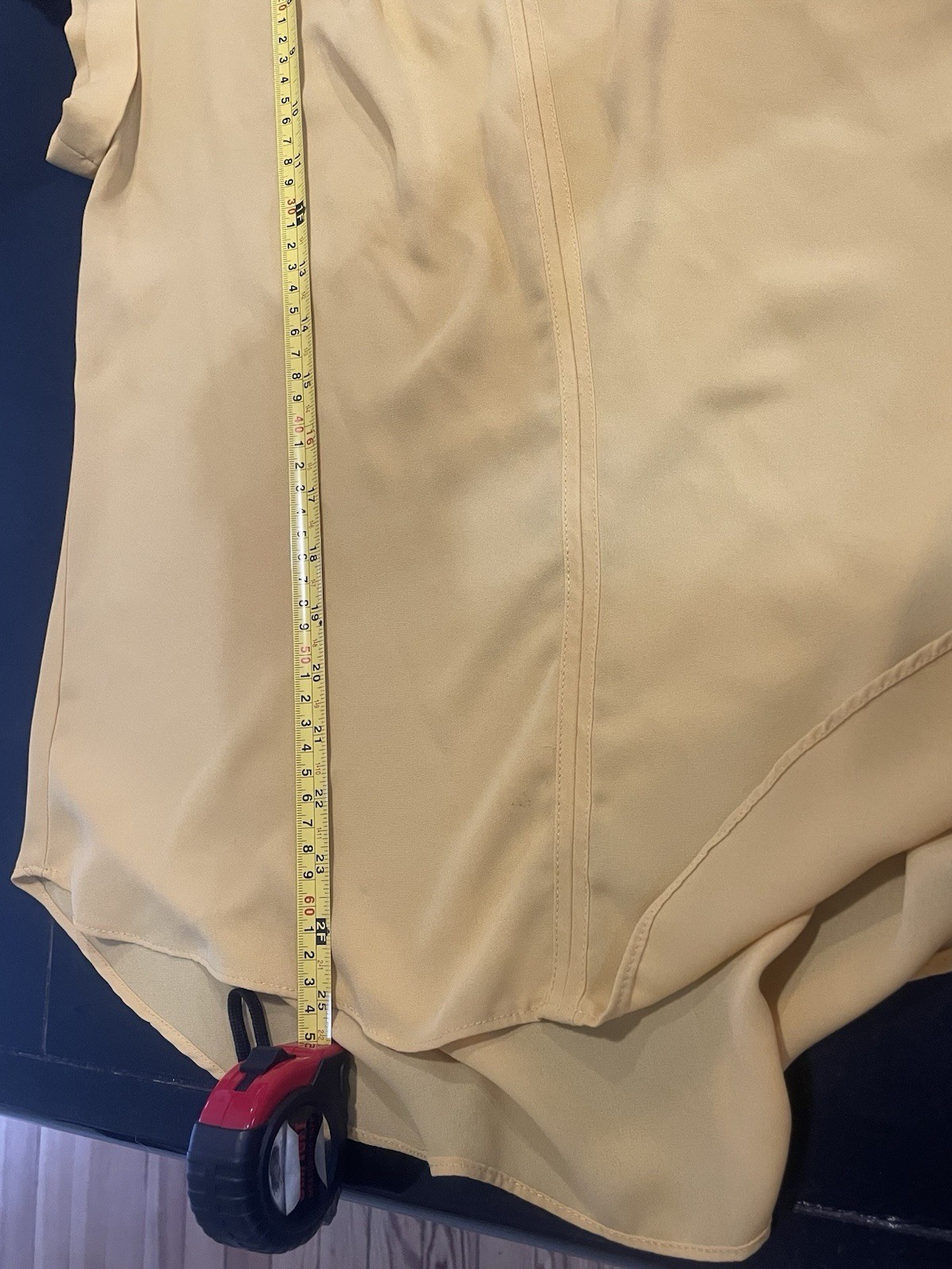 Philosophy Yellow Top Split Neck Rolled Sleeve Bl… - image 7