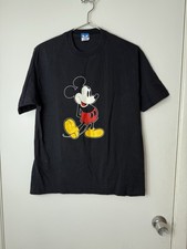 Mickey Mouse black vintage single stitch made in the USA T-shirt XL