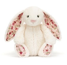 Jellycat Medium Blossom Cream Bunny 'Berry' Medium NWT New with Tags Plush Toy