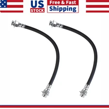2x Front Brake Hose Brake Line For 1966 1967 1968 1969 1970 Ford Bronco