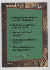 1991 Star Pics Twin Peaks Limited Edition Trivia Card #70 0cz0