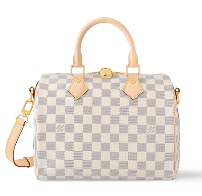 NEW Louis Vuitton Damier Azur Speedy Banduliere 25 Shoulder Bag