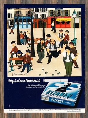 Gitanes Cigarettes - Reklame Werbeanzeige Original-Werbung 1981 (1)