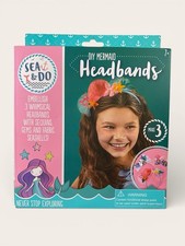 DIY Mermaid Headbands Craft Kit for Girls Kids Make 3 Headbands Ages 7 New
