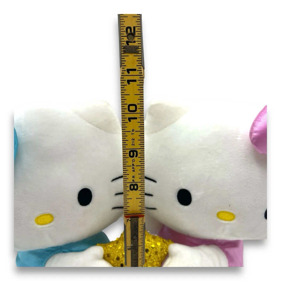 HELLO KITTY Zodiac Gemini Twins Plush Kidrobot 10.5” X 12” Wide Sanrio - Image 3 of 4