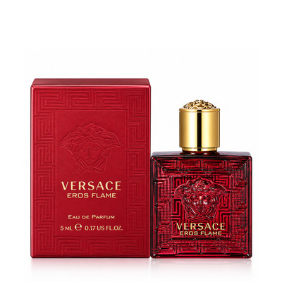 Versace Eros Flame Men's Eau de Parfum Mini Fragrance Spray 0.17 FL OZ | 5 ML