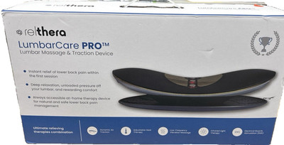 Relthera LumbarCare Pro Lumbar Traction Stretch Decompression Massage/Shock/Heat