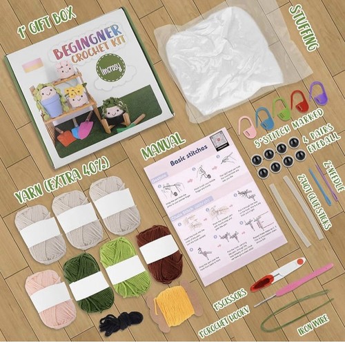 Imcrasy Crochet Kit | Crochet Kit for Beginners with Steps GREAT PRICE - Picture 4 of 9
