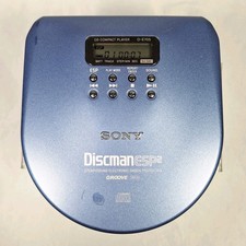 SONY Discman D-E705 ESP2 Portable Compact Disc Audio CD Disc Player - Blue
