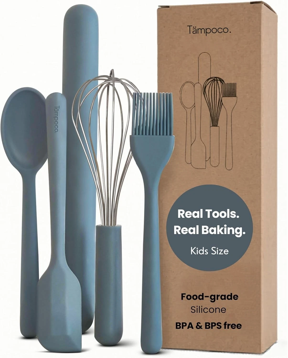 Kids Baking Set Food Safe Silicone Kitchen Tools Montessori Kitchen Utensils for
Opens in a new wind