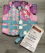 SwimWays Little Mermaid Life Jacket Preserver Child 33-55 lbs Disney Princess
