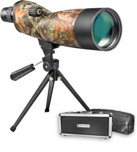 Barska 20-60x60 Blackhawk Camo Waterproof Straight Spotting Scope Case & Tripod