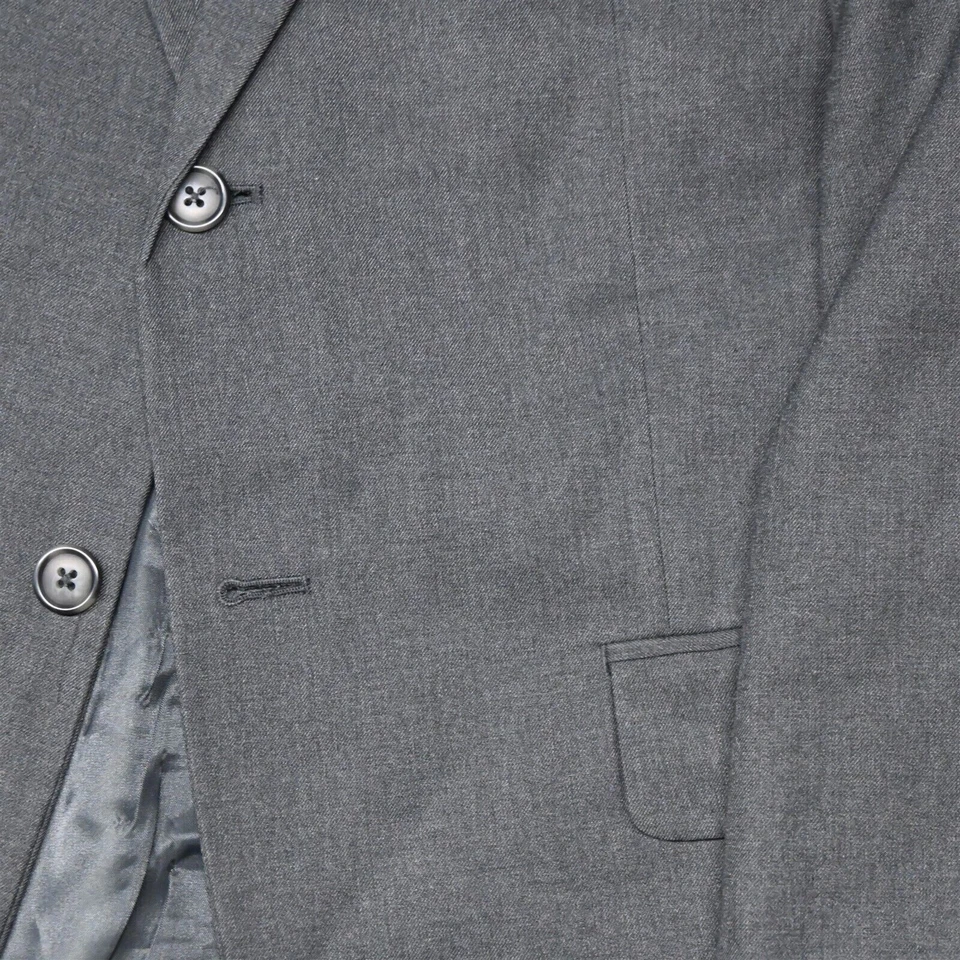 Merona 40S 38x30 Gris Hombre Abrigo Chaqueta Pantalones Traje Foto 3 de 4