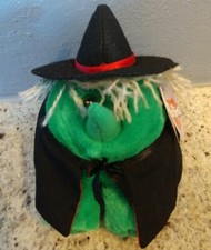 NWT Puffkins Hazel the Witch Plush DOB 10/31/1997 Limited Edition 5" by Swibco