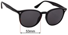 SFx Replacement Sunglass Lenses fits Ray Ban RB4259 - 53mm Wide Please measure
