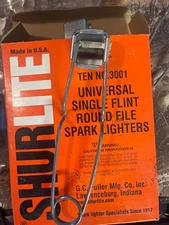 10 pack Shurlite no. 3001 universal single flint round file spark lighters