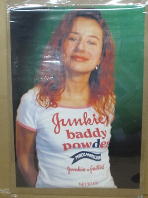 vintage Junkies baddy powder junkie jailbird poster hot girl 19858
