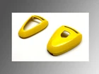 Gloss Yellow Remote Key Shell Cover For Porsche Silver Head 997.1 987 Cayman