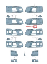 AUDI Q7 4M AIR DEFLECTOR FRONT LEFT BUMPER 4M0807681REFA