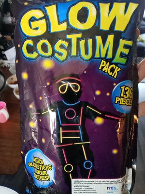 Grafix Glow Costume Pack 136 Pieces - New