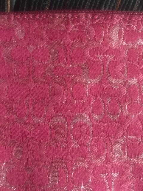 Polso COACH Mini Signature Ottico Lurex Rosa Lampone VHTF raro