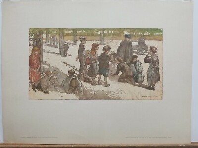 Richard Ranft Tree Richard Ranft (1862-1931) Vintage Print