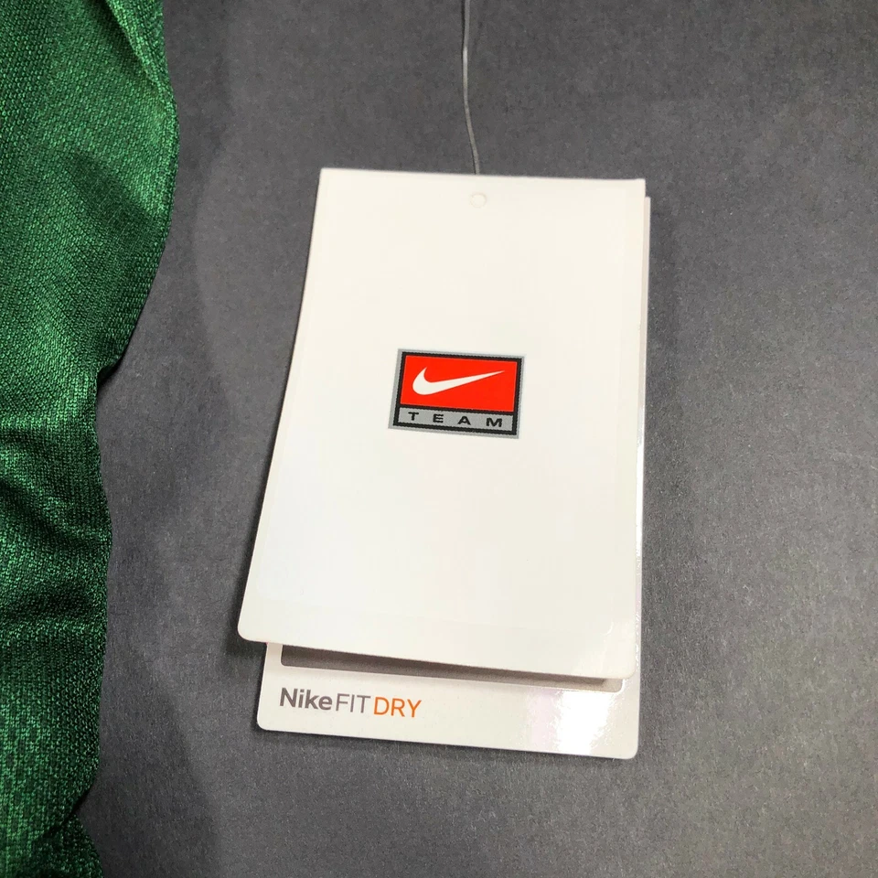 Camiseta deportiva de fútbol Nike para niñas jóvenes M verde brillante blanca cuello en V calce seco nueva con etiquetas Foto 3 de 4