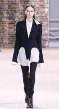 ♥️NEUF PISTE .. Ann demeulemeester Bottines ankle boots 37 EU  Open Toes