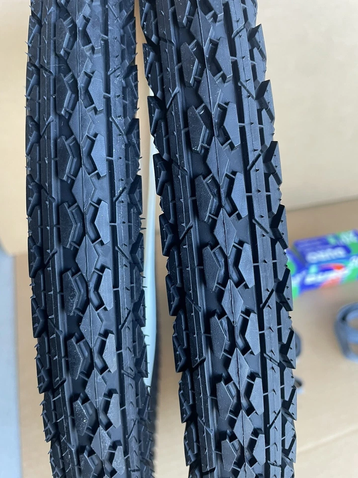 Neumáticos de pared para bicicleta 20" x 2,125 negros/blancos tubos DURO Fat BMX Cruiser Diamond Foto 2 de 4