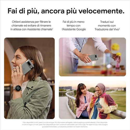 Smartphone Google Pixel 8 128GB Rosa Pink Garanzia 24 Mesi - Foto 5 di 9