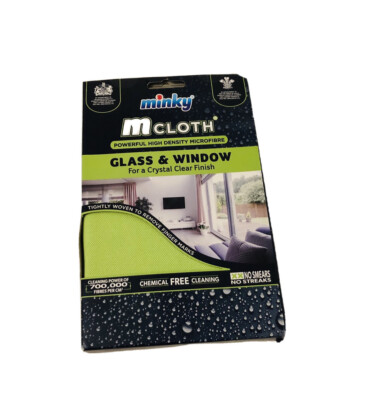 NEU Minky M Tuch Glas und Fenster Mikrofaser Reinigungstuch.