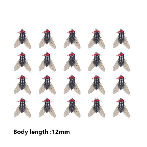 40pcs 12mm Bionic Fly Fishing Bait, Color Small Fly Hook Fly Fishing Bait UK - Picture 16 of 17
