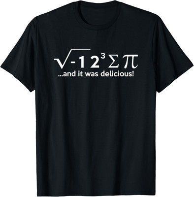 I Ate Some Pie And It Was Delicious Funny Nerd Math Genius T-shirt