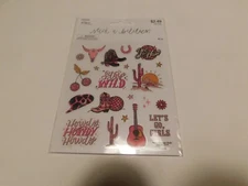 The paper studio stick a bilities Disco Cowgirl stickers 42pc