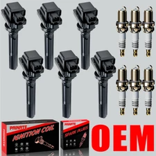 Brand 6X OEM Ignition Coil & 6X Iridium Spark Plug For Suzuki Grand Vitara UF237