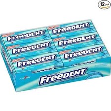 Freedent (12 Pack) WRIGLEY'S Spearmint Chewing Gum, 15 Stick