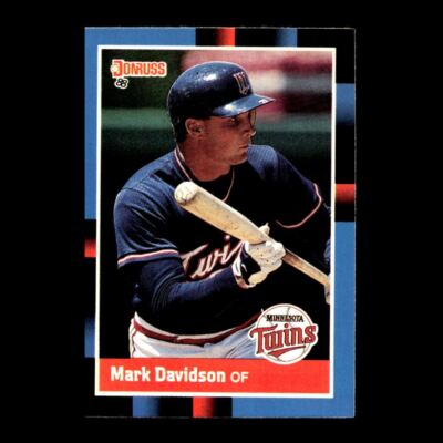 Mark Davidson Rifle Mark Davidson 1988 Donruss Rookie Minnesota Twins #519 R319I 18 | eBay